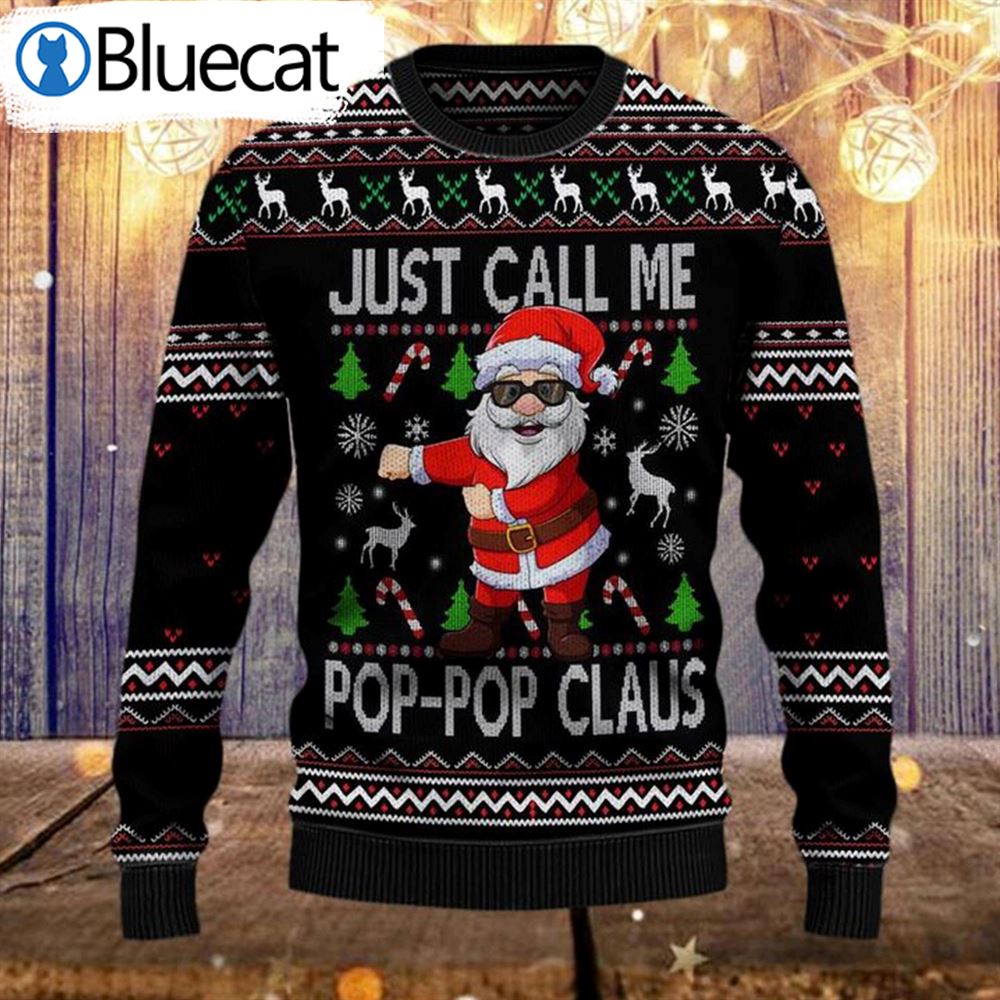 just-call-me-pop-pop-claus-ugly-christmas-sweater-santa-claus-etsy