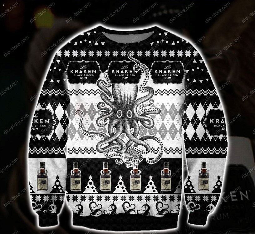 Kraken Black Spiced Rum Christmas Ugly Sweater, Sweatshirt – LIMITED EDITION