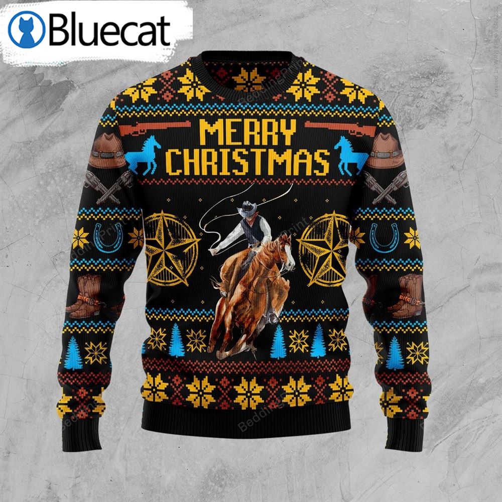 merry-christmas-cowboy-ugly-christmas-sweater