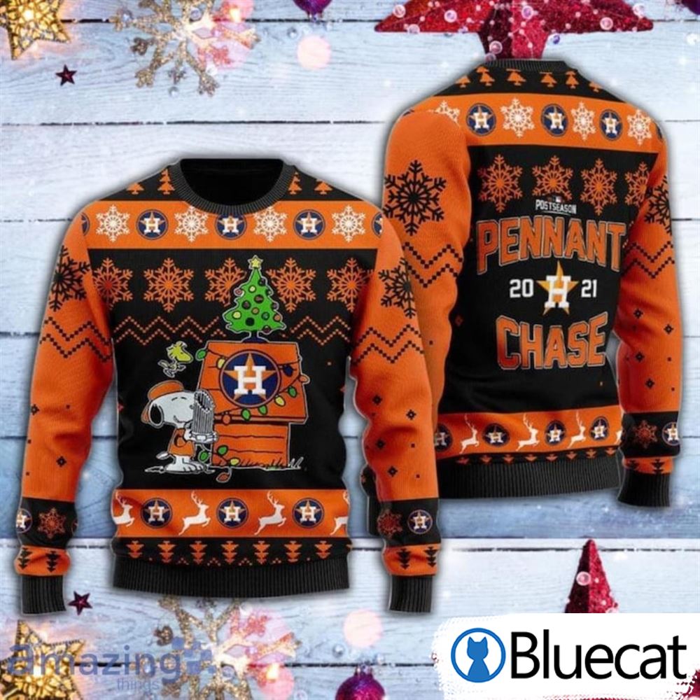 MLB Houston Astros Snoopy Ugly Christmas Sweater