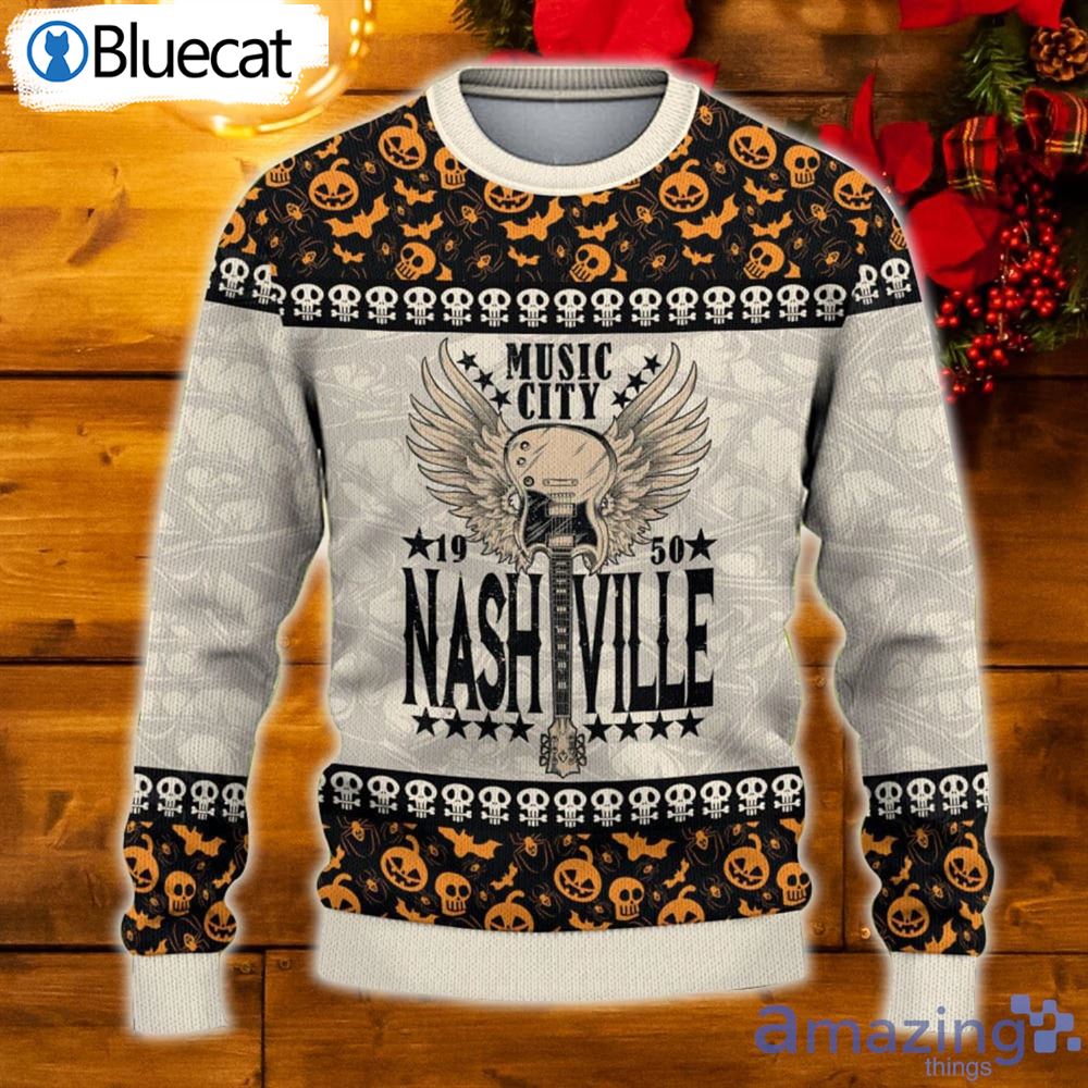 Music City Nashville Ugly Halloween Sweater