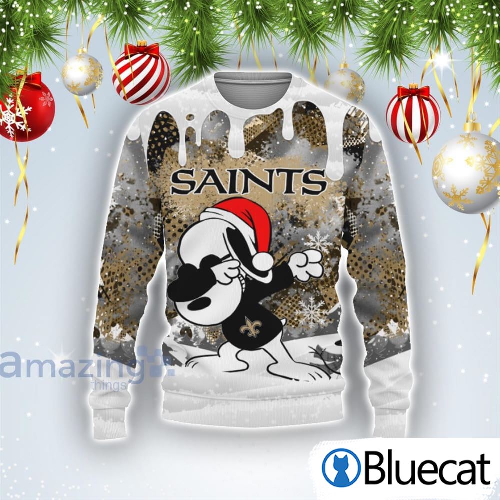 New Orleans Saints Snoopy Dabbing The Peanuts Sports Football American Ugly Christmas Sweater