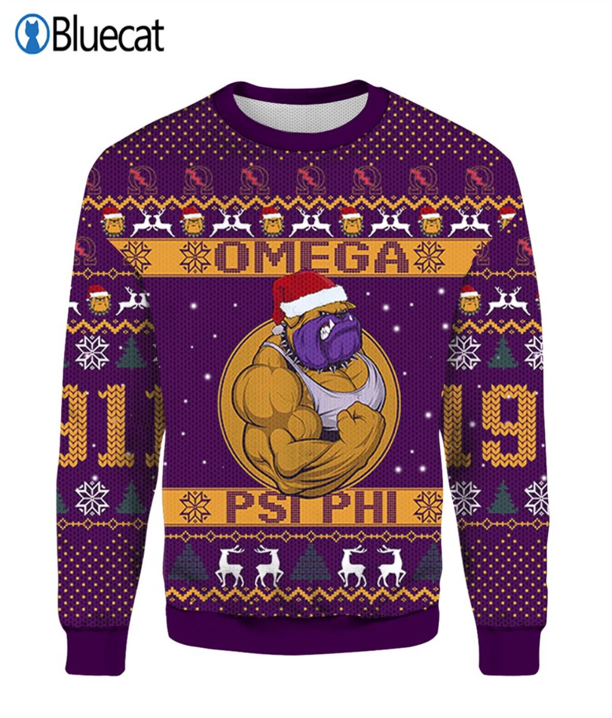 Omega psi phi clearance ugly sweater