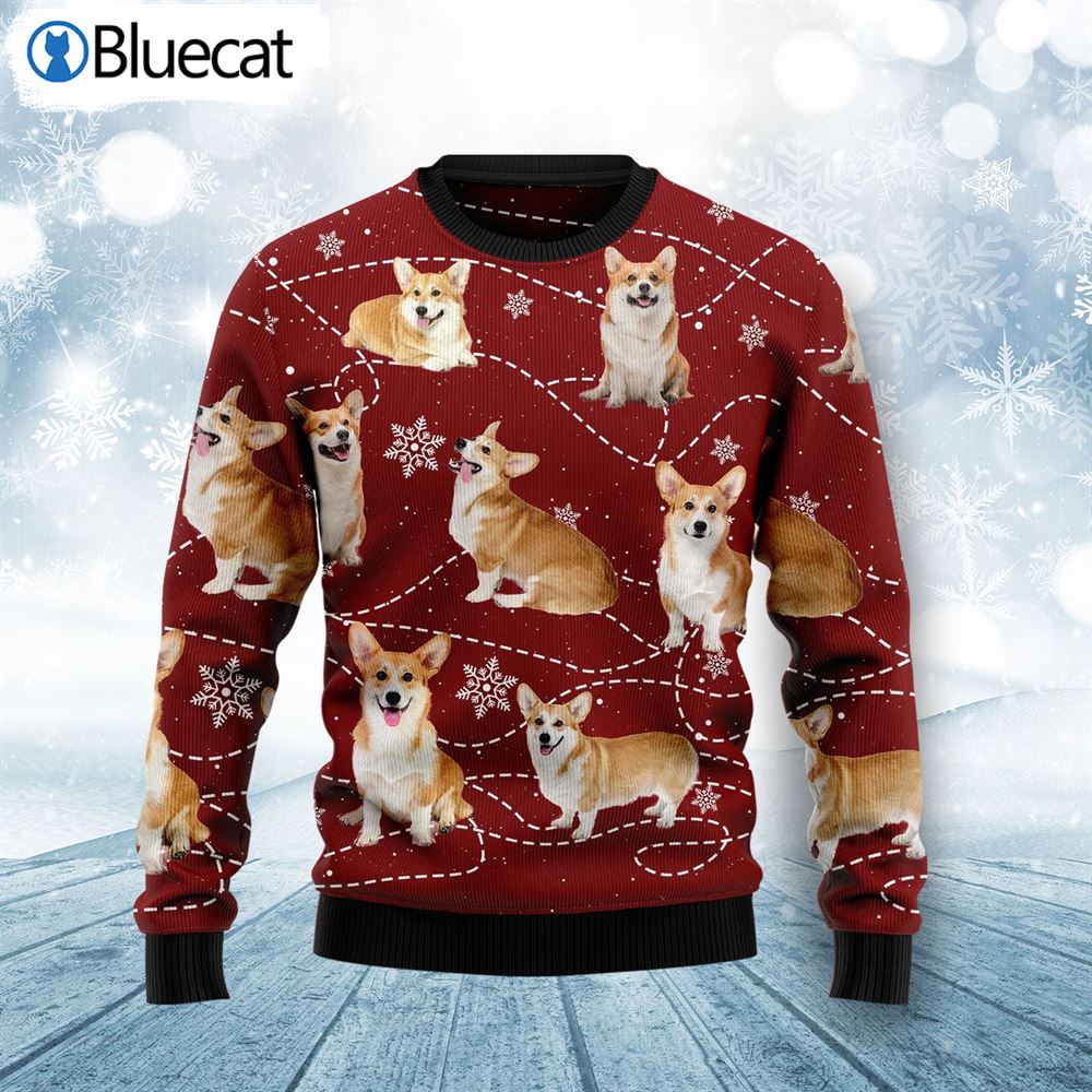 pembroke-welsh-corgi-xmas-ugly-christmas-sweater