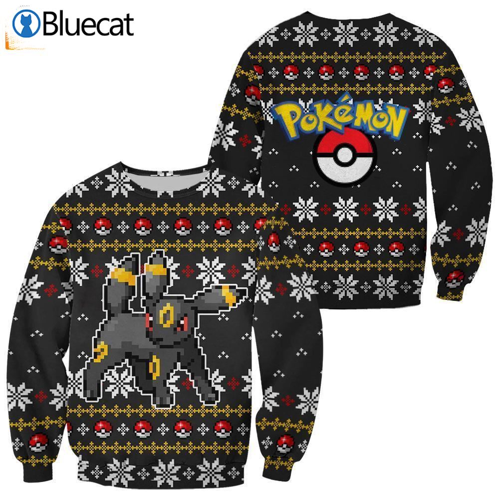 Pokemon Umbreon Ugly Christmas Sweaters