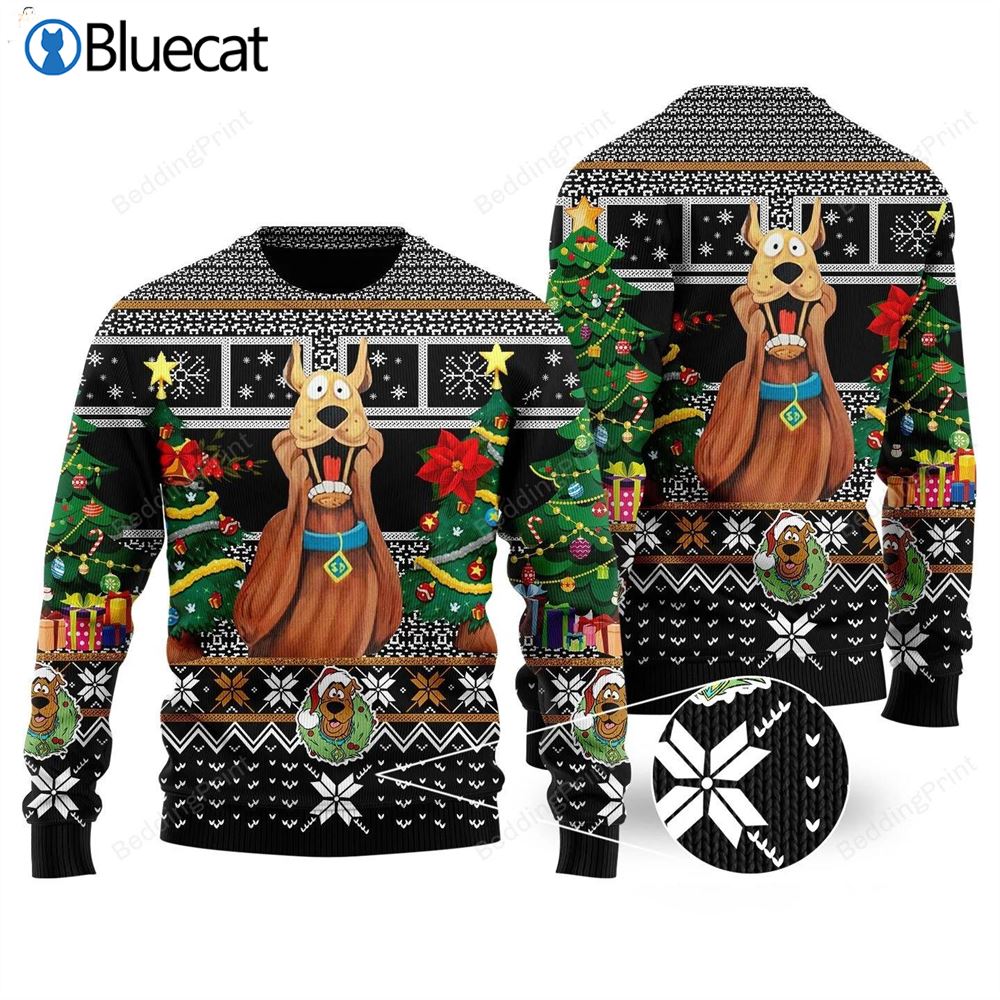 Scooby Doo Christmas Tree Ugly Christmas Sweaters