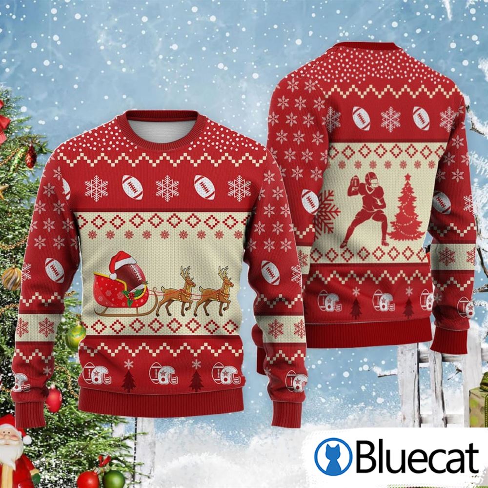 Soccer Reindeer Christmas Gift Ugly Christmas Sweaters