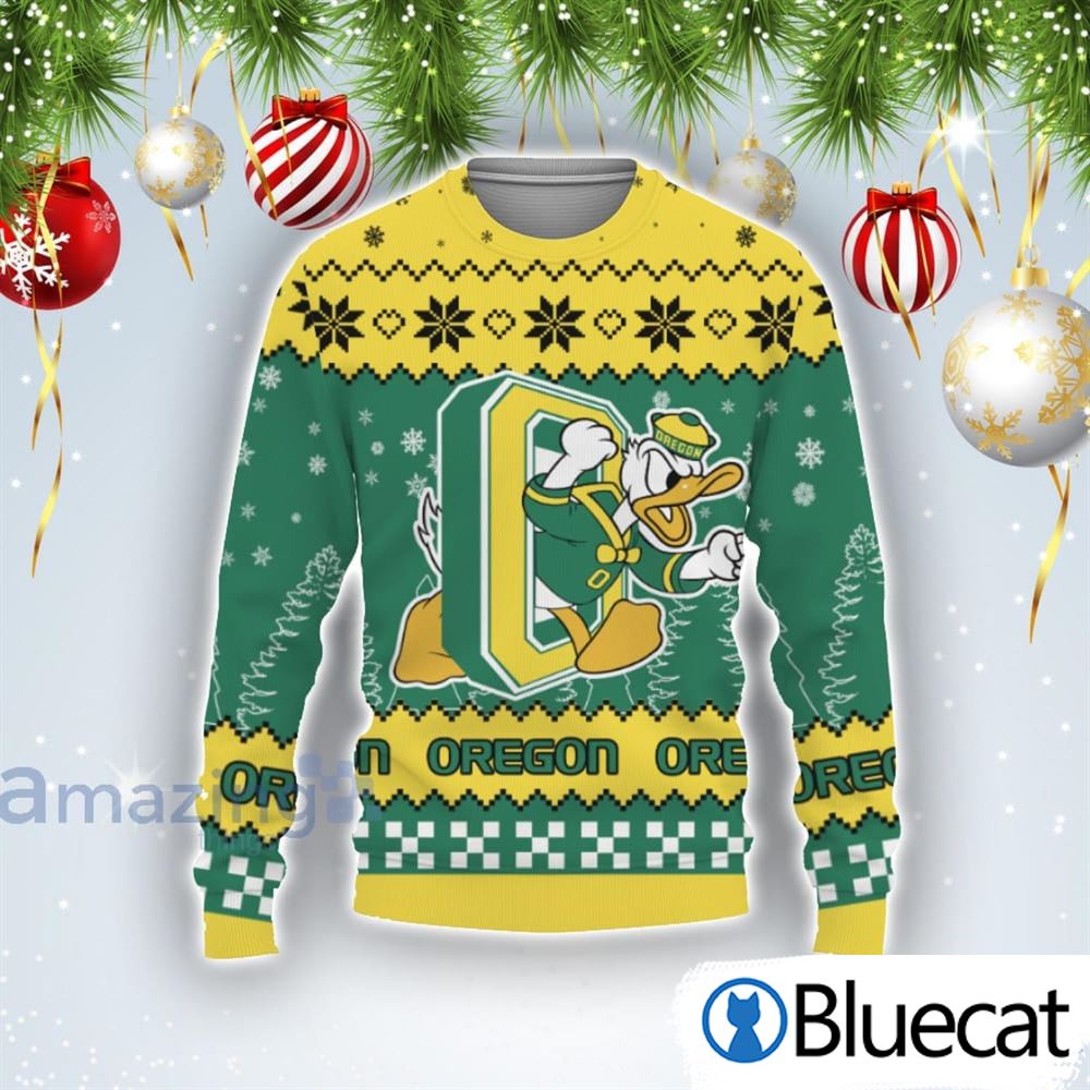 Team Logo Oregon Ducks Ugly Christmas Sweaters