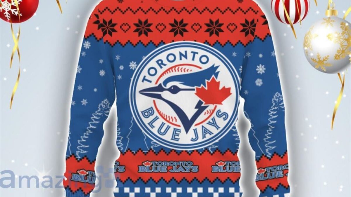 Blue jays 2025 ugly christmas sweater