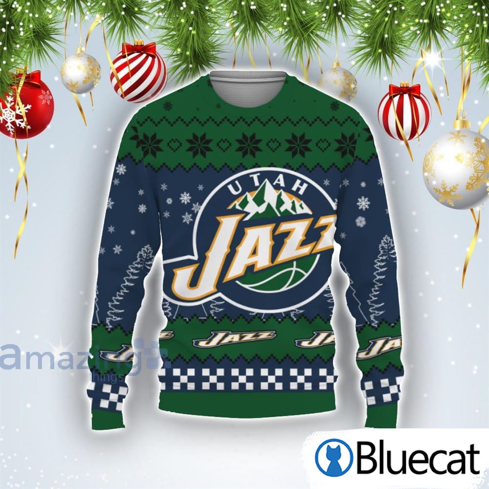 Team Logo Utah Jazz Ugly Christmas Sweaters