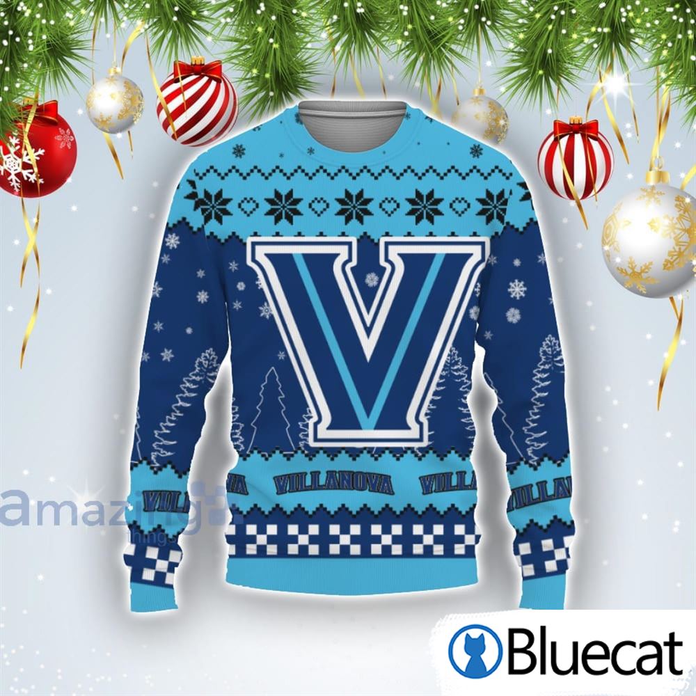 Team Logo Villanova Wildcats Ugly Christmas Sweaters