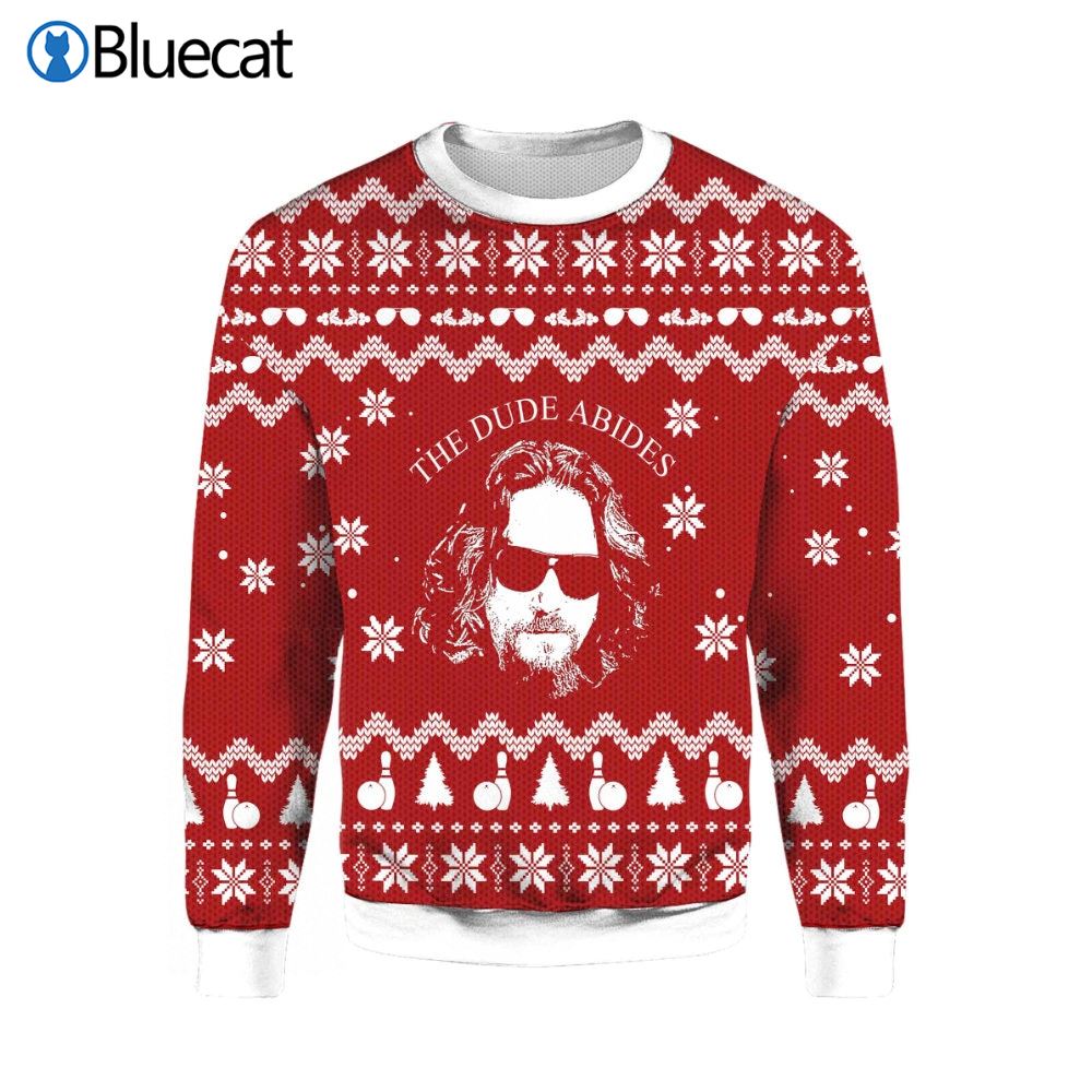 The Big Lebowski The Dude Abides The Ugly Christmas Sweaters