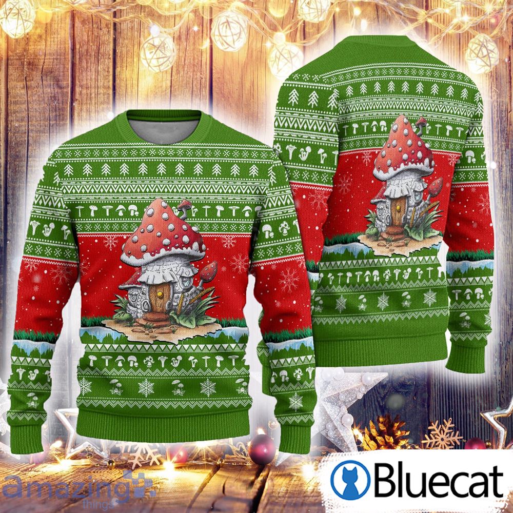 Christmas Mushroom Lover All Over Print 3D Ugly Christmas Sweaters