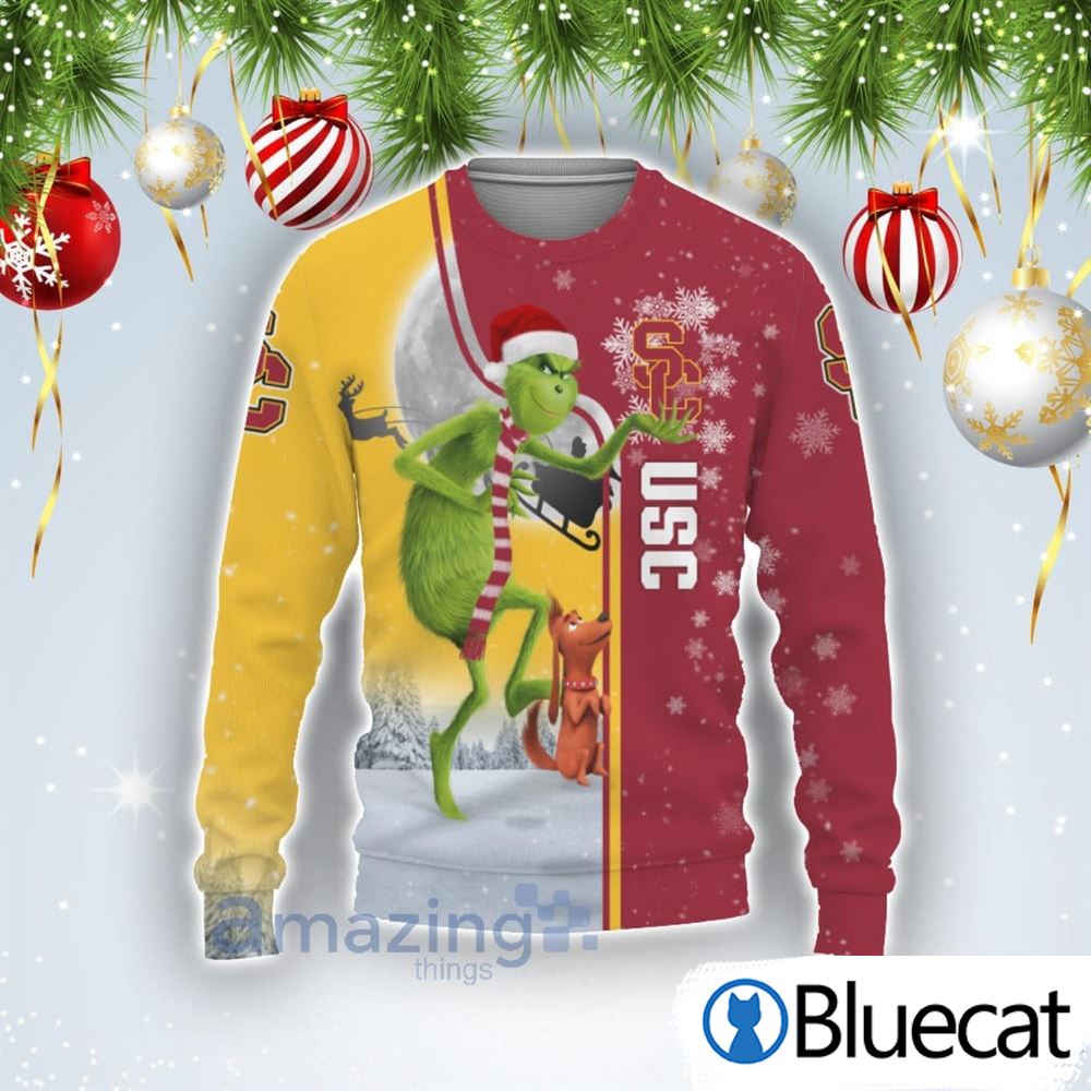 Usc Trojans Funny Grinch Ugly Christmas Sweaters