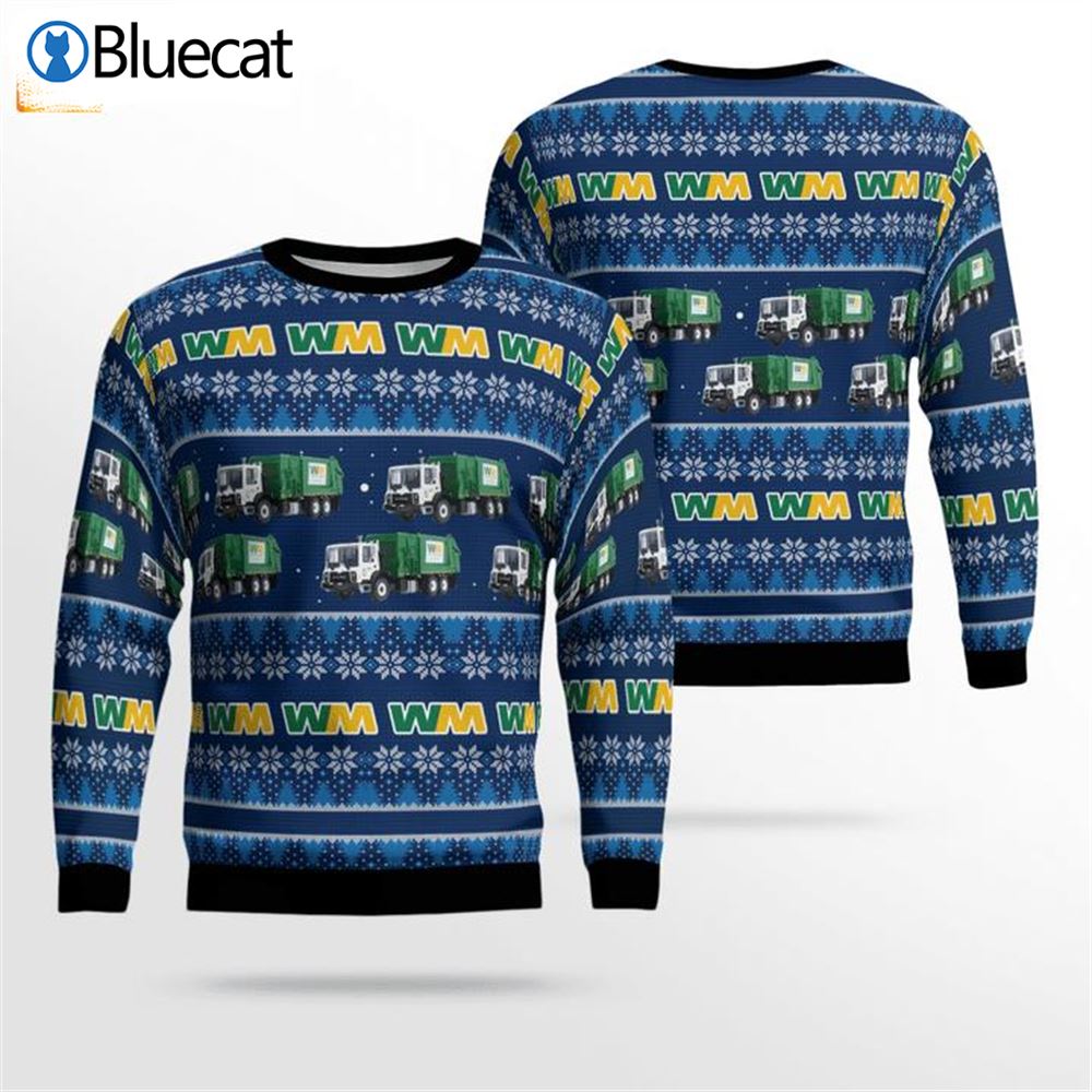 Waste Management Mack Terrapro Refuse Truck Ugly Christmas Sweaters
