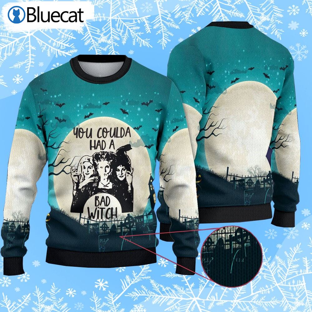 You Coulda Had A Bad Witch Hocus Pocus Ugly Christmas Sweaters