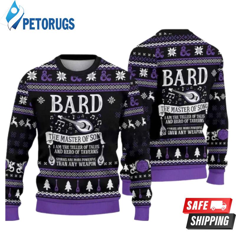 Bard The Master Of Song Ugly Christmas Sweaters