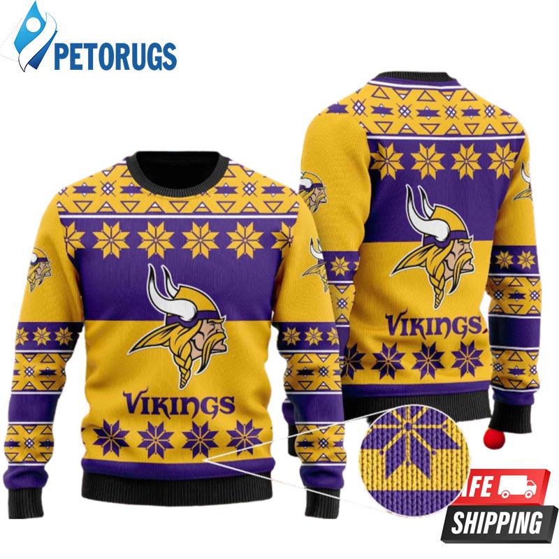 Big Logo Vikings Minnesota American Football Ugly Christmas Sweaters