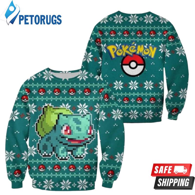Bulbasaur Pokemon Ugly Christmas Sweaters