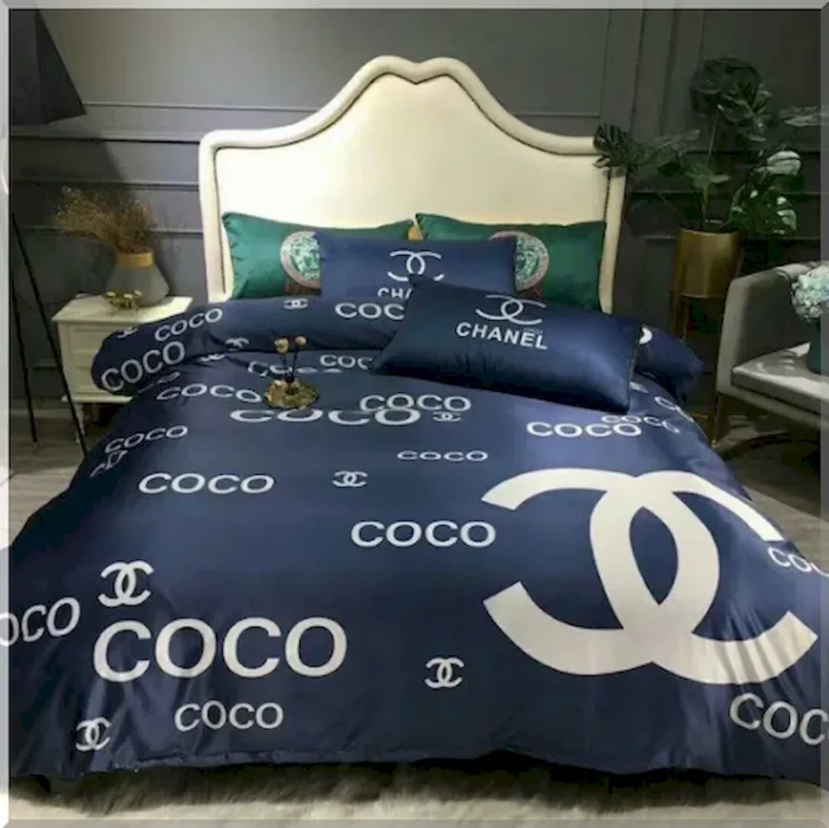 Blue bedspread set - Chanel Collection
