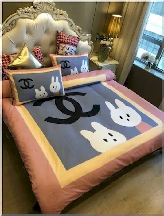 Chanel Cute Bunny Bedding Set