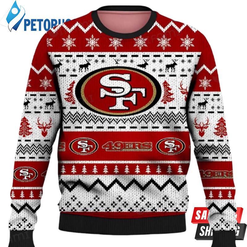 Christmas Parttern San Francisco 49Ers Ugly Christmas Sweaters