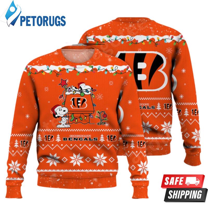 Cincinnati Bengals Snoopy Nfl Ugly Christmas Sweaters
