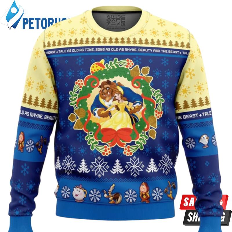 Disney Beauty and the Beast Ugly Christmas Sweaters