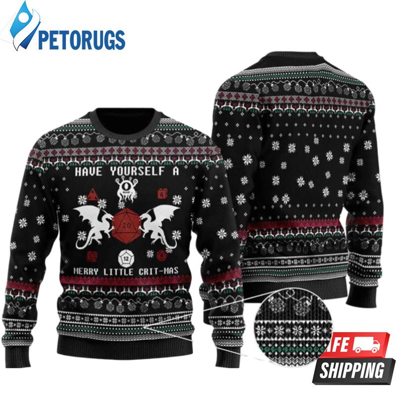 Dungeons And Dragons Have Yourself A Merry Little Christmas Ugly Christmas Sweaters