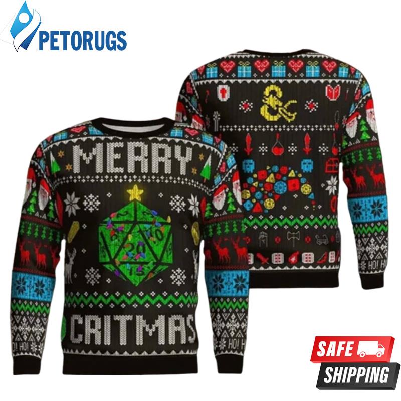 Dungeons And Dragons Merry Christmas Ugly Christmas Sweaters