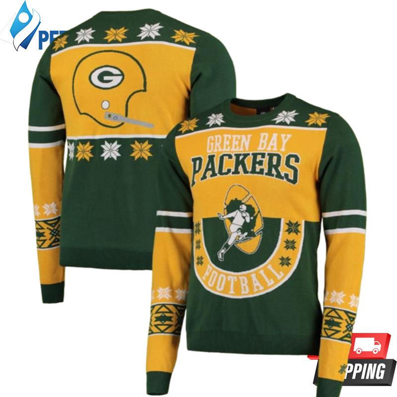 Green Bay Packers Big Logo Ugly Christmas Sweaters