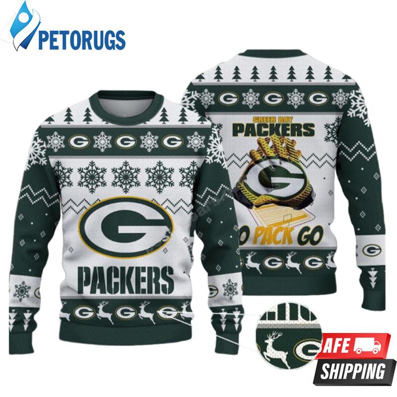Green Bay Packers Nfl Big Logo White Color Ugly Christmas Sweaters