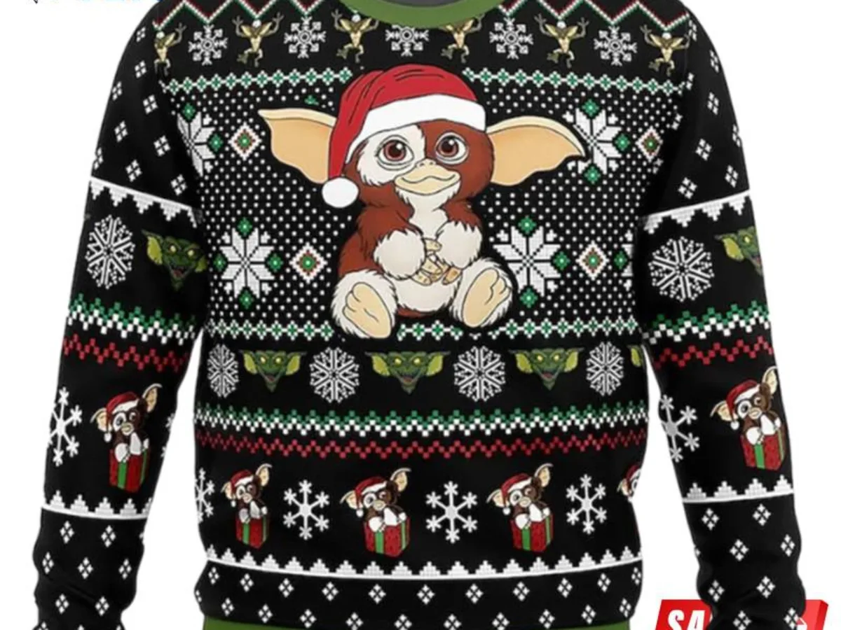 Gizmo ugly christmas sweater hotsell