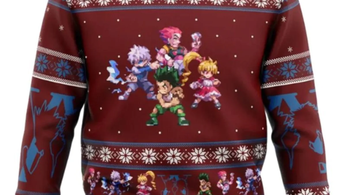 Hisoka Hunter x Hunter Anime Gift Holiday 2023 Ugly Sweater - Binteez