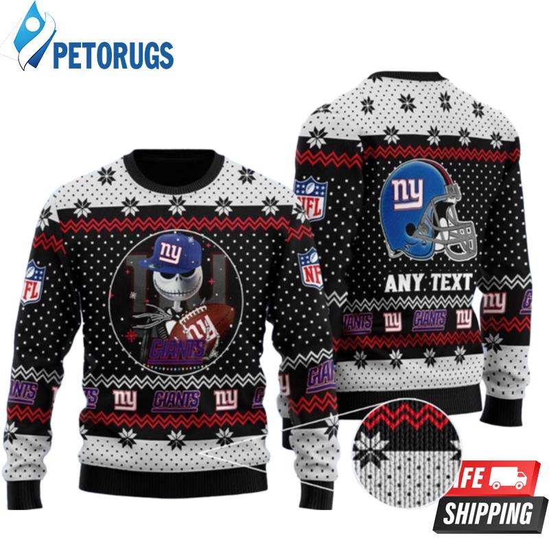 Jack Skellington New Jork Giant Personalized Ugly Christmas Sweaters