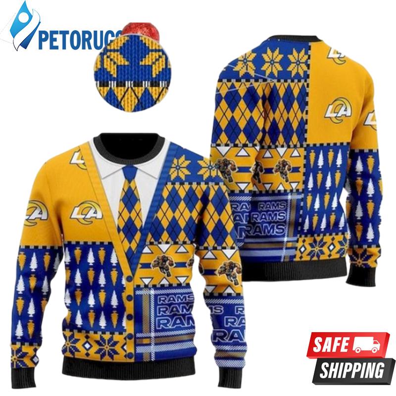 Los Angeles Rams Funy Tie Ugly Christmas Sweaters