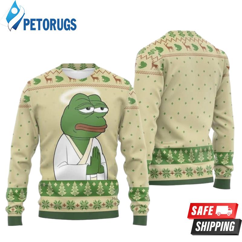 Meme Pepe The Frog Christmas Ugly Christmas Sweaters