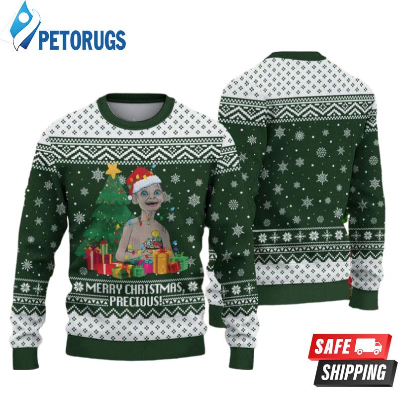 Merrry Christmas Precious Lord Of The Rings Ugly Christmas Sweaters