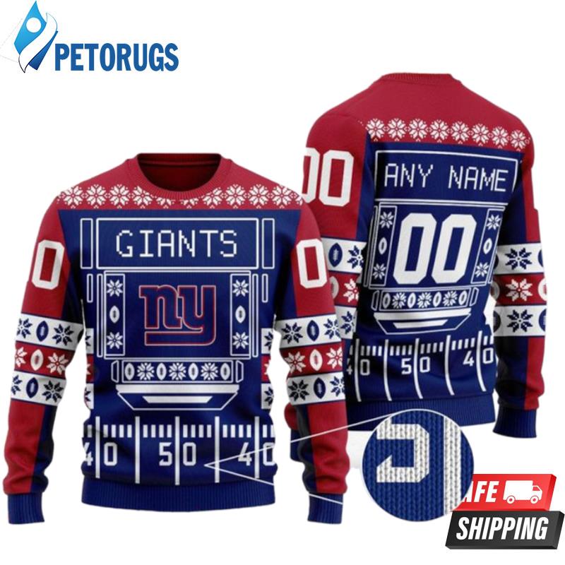 New Personalized New York Giants Nfl Ugly Christmas Sweaters
