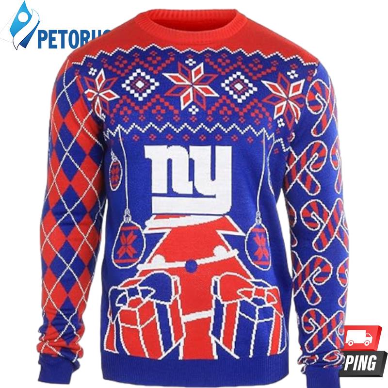 New York Giants Big Gift Parttern Ugly Christmas Sweaters