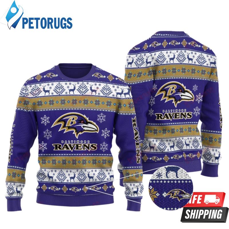 Nfl Baltimore Ravens Christmas Tradition Ugly Christmas Sweaters