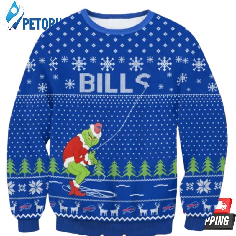 Nfl Buffalo Bills The Grinch Snowflakes Ugly Christmas Sweaters