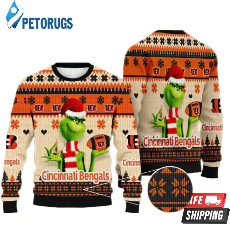 Nfl Cincinnati Bengals Grinch Ugly Christmas Sweaters