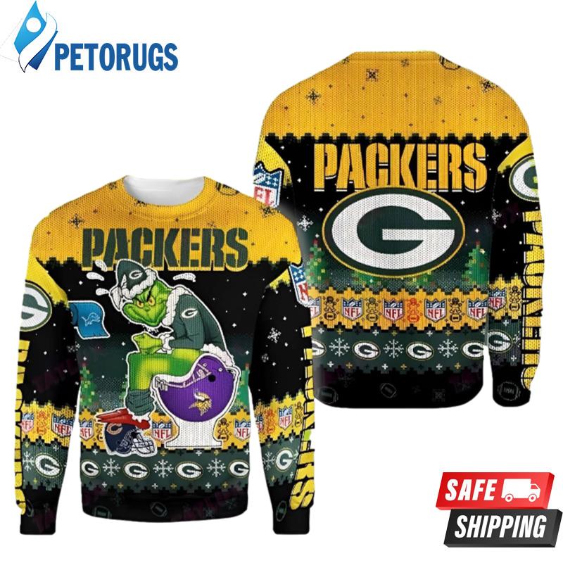 Nfl Green Bay Packers Grinch Funny Ugly Christmas Sweaters
