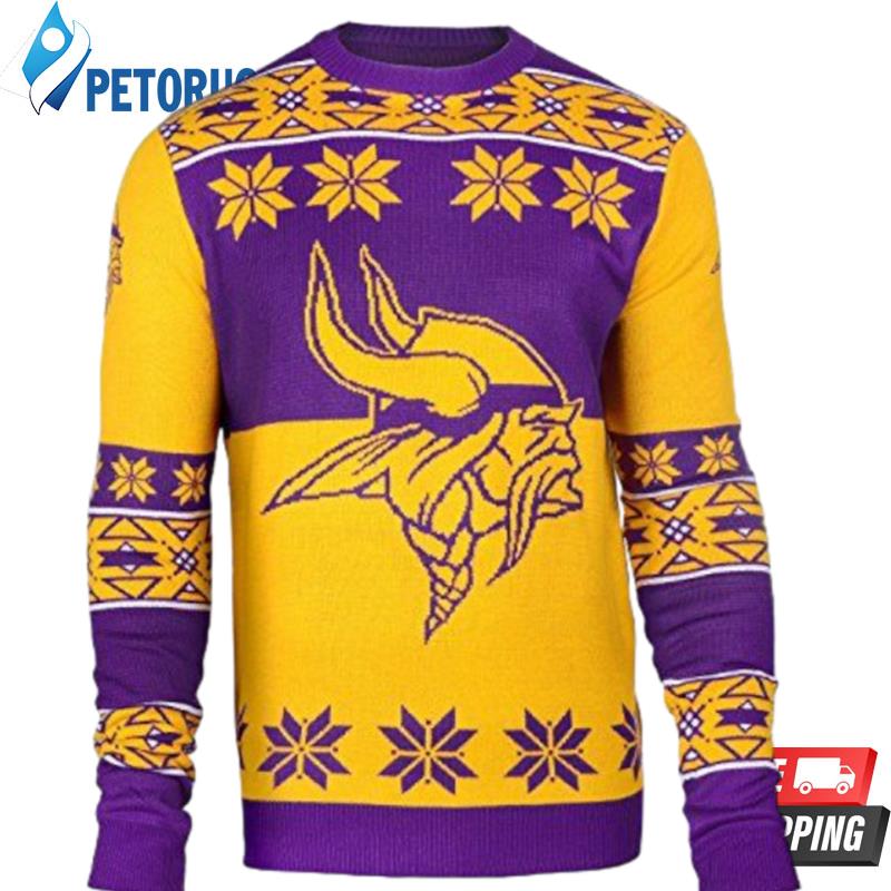 Nfl Minnesota Vikings Big Log Ugly Christmas Sweaters