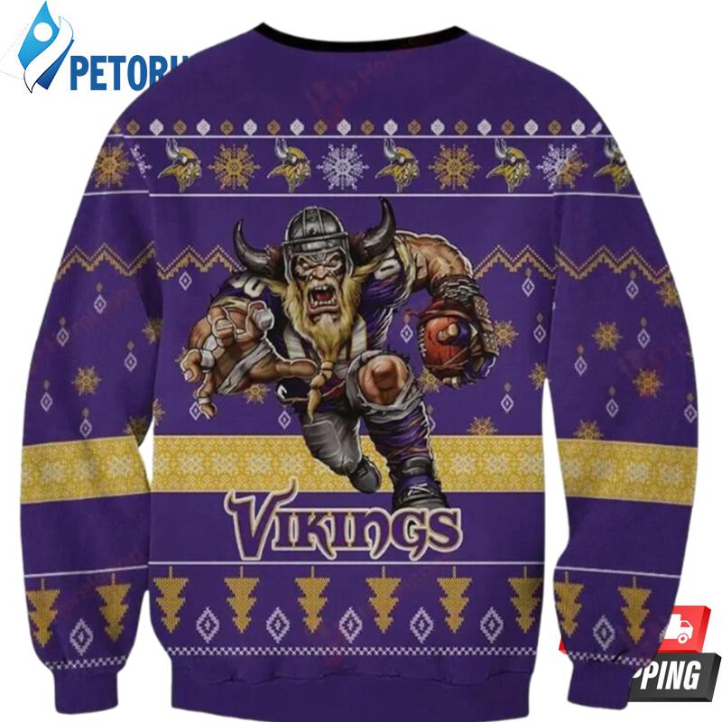 Nfl Minnesota Vikings Funny Mascot Ugly Christmas Sweaters