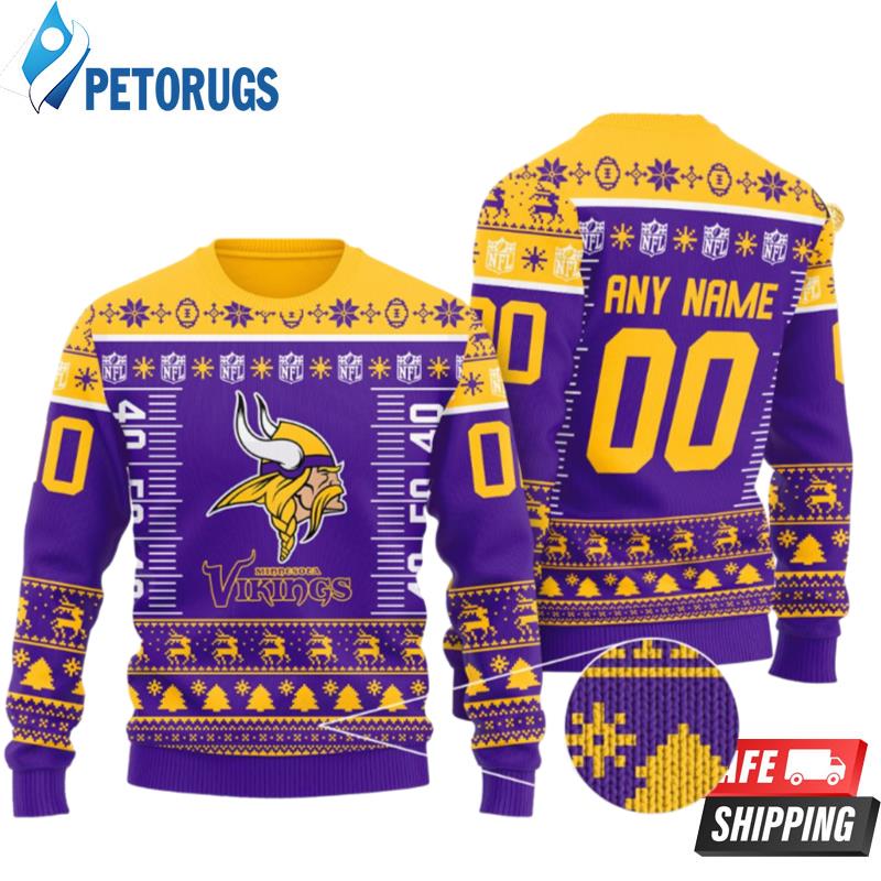 Nfl Minnesota Vikings Personalized Ugly Christmas Sweaters