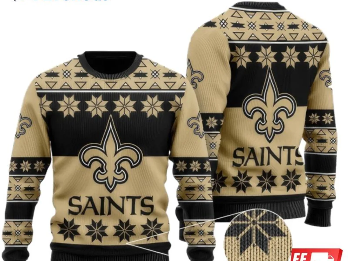 Saints light clearance up christmas sweater