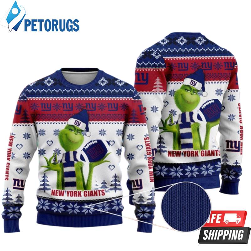 Nfl New York Giants The Grinch Ugly Christmas Sweaters