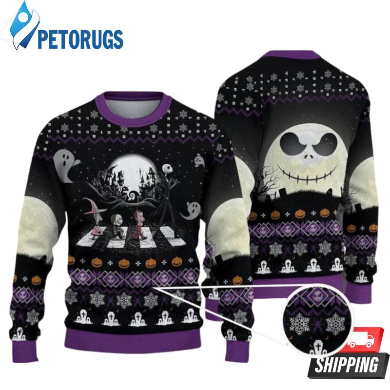 Nightmare Before Christmas Road Ugly Christmas Sweaters